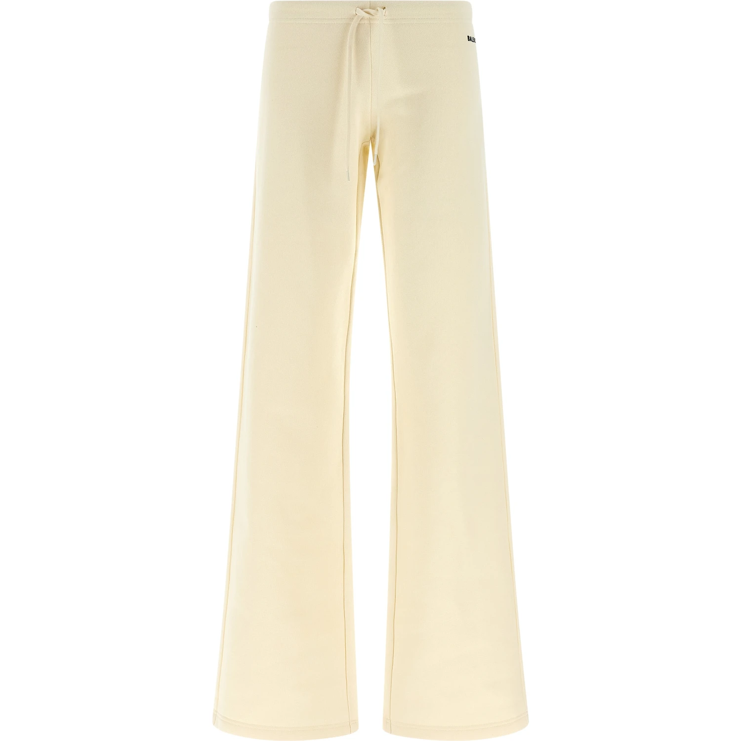 White Cotton Flared Pants
