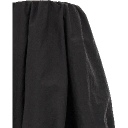 Black Polyamide Long Skirt