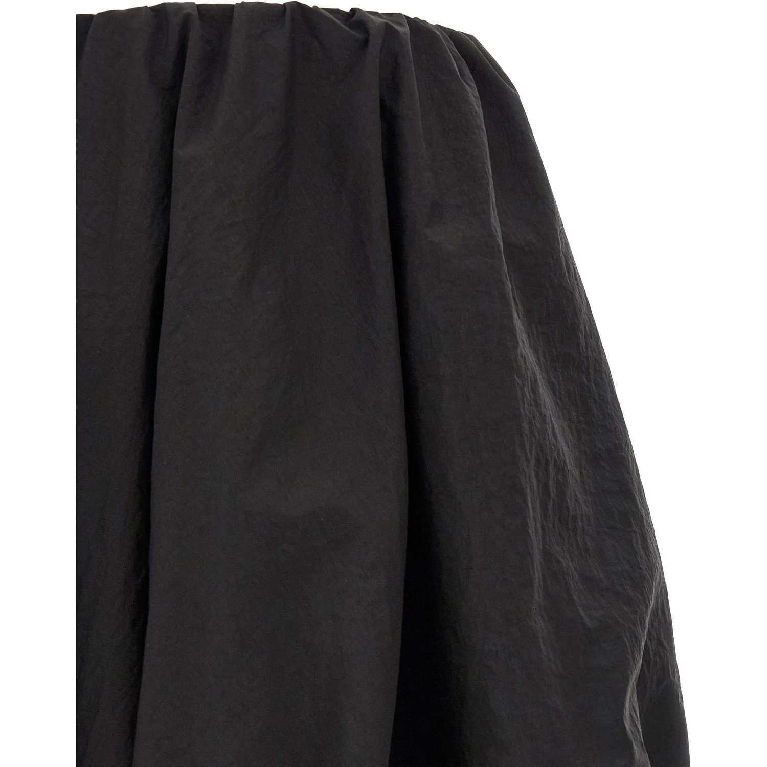 Black Polyamide Long Skirt