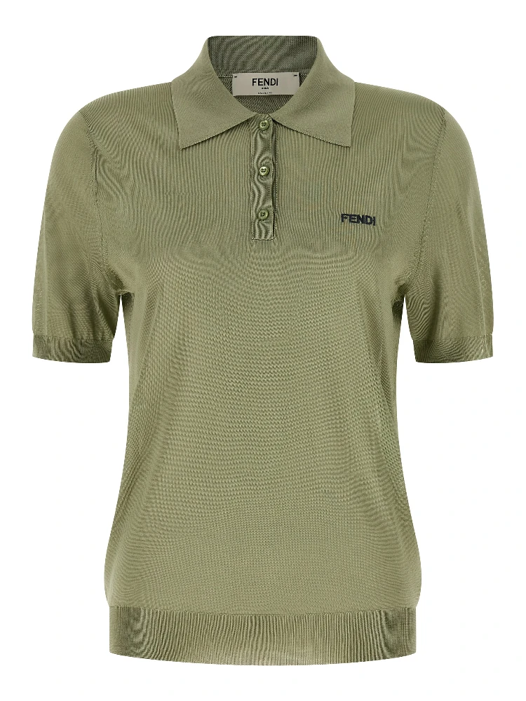 Bicolor Viscose Polo Shirt