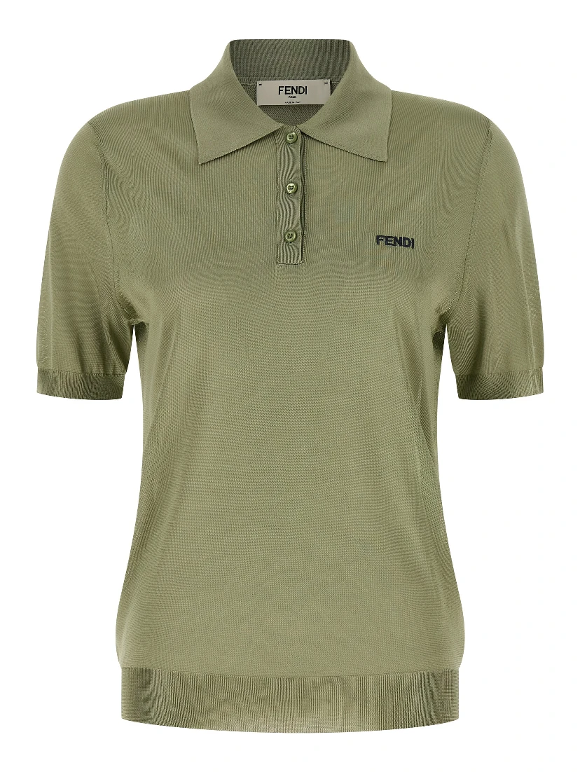 Bicolor Viscose Polo Shirt
