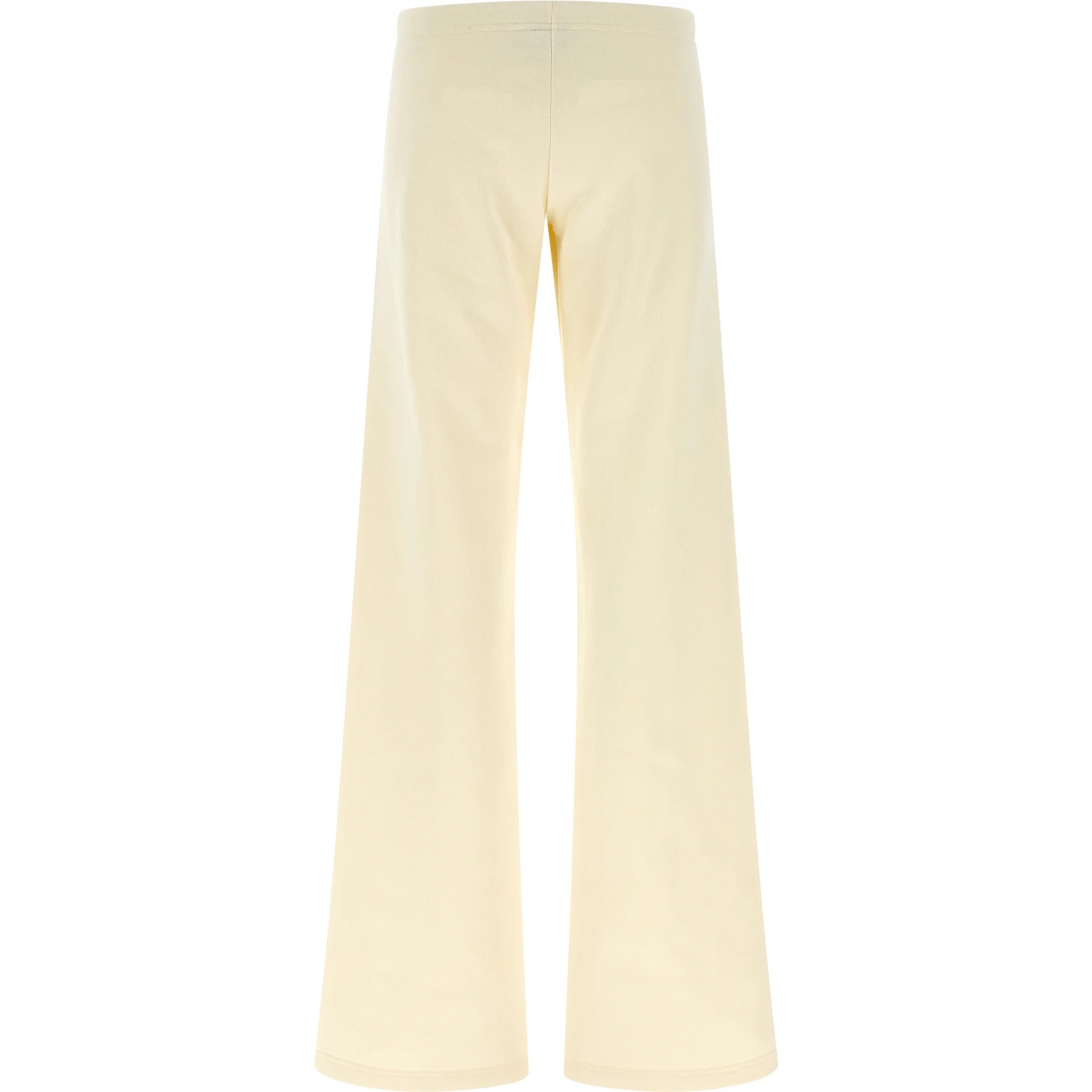 White Cotton Flared Pants