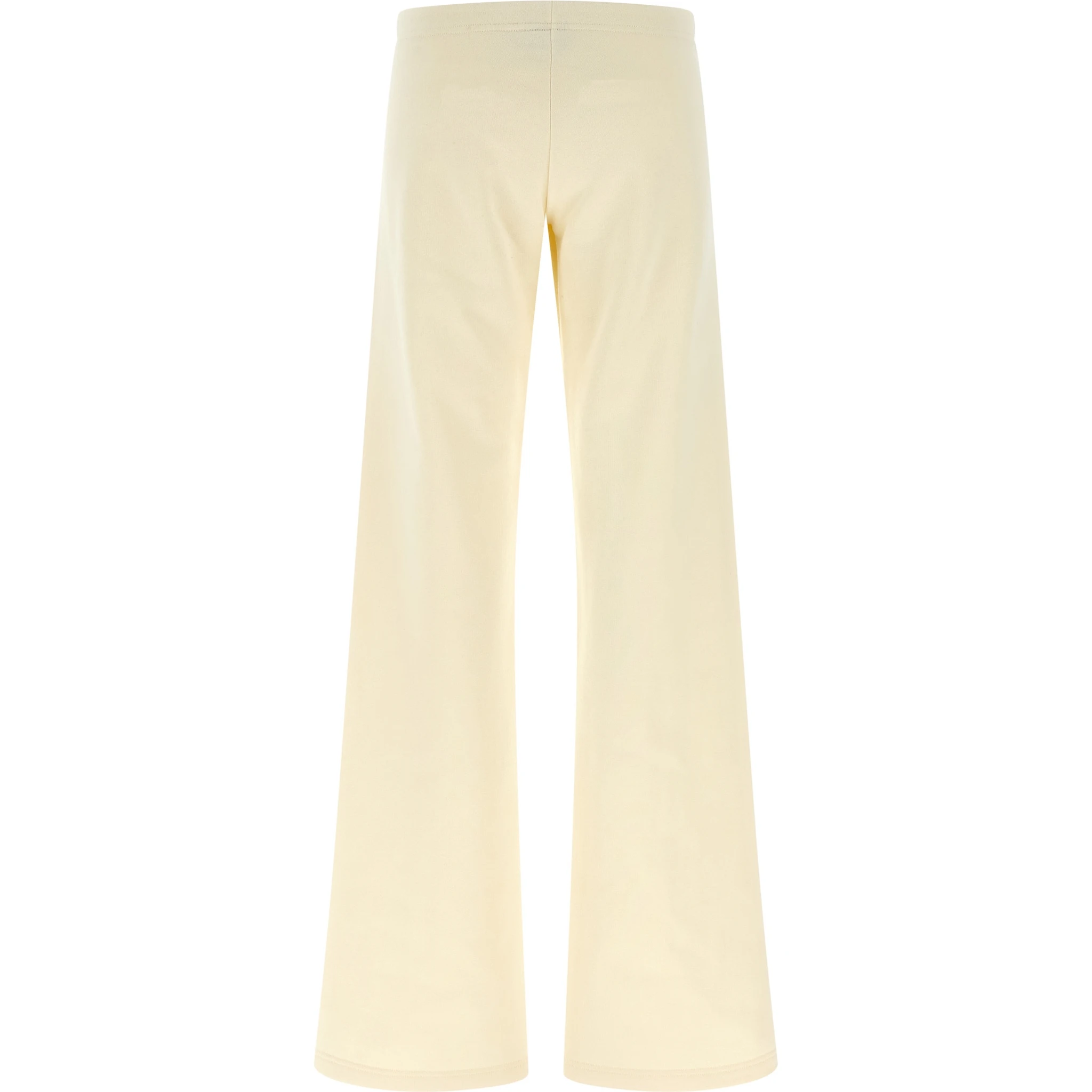 White Cotton Flared Pants
