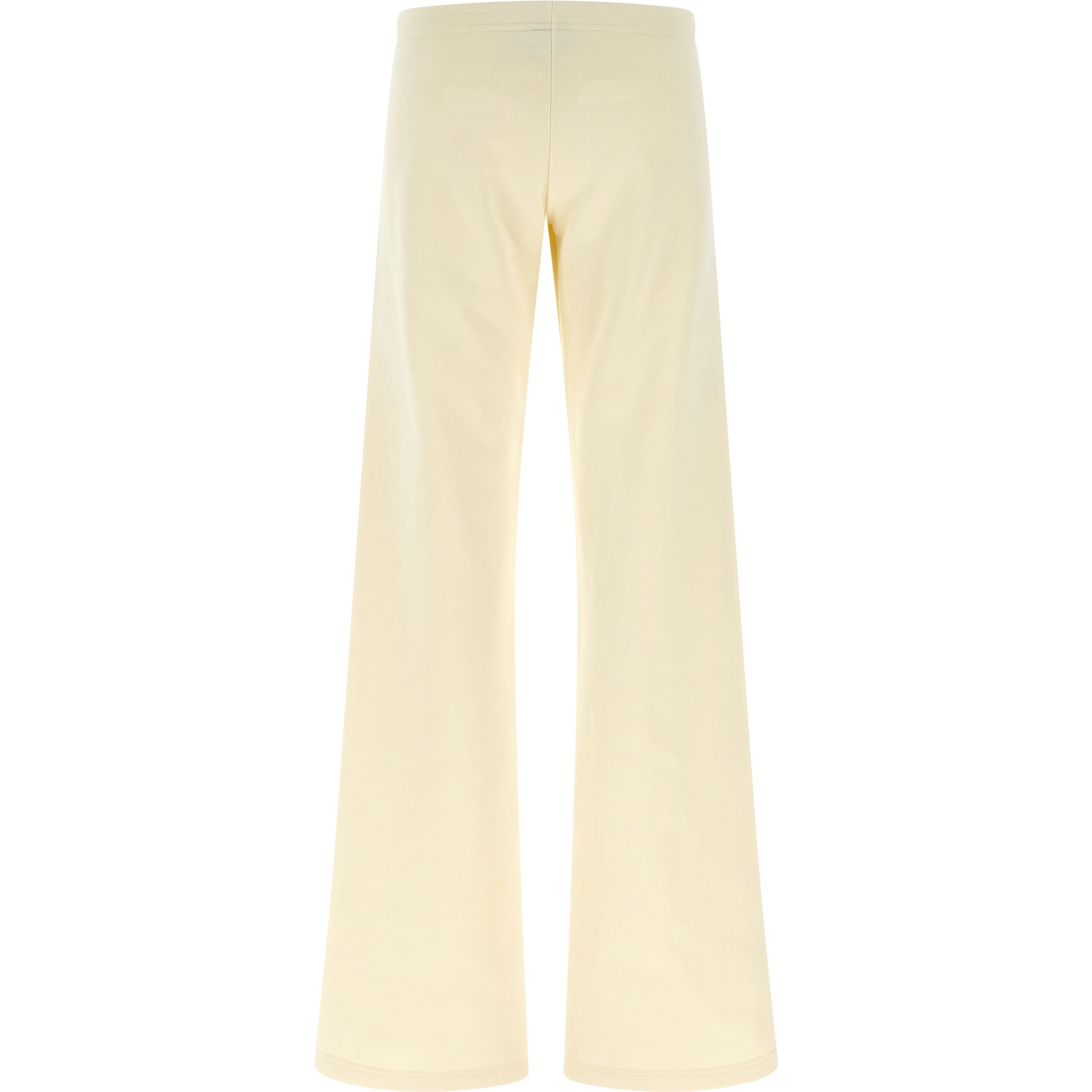 White Cotton Flared Pants