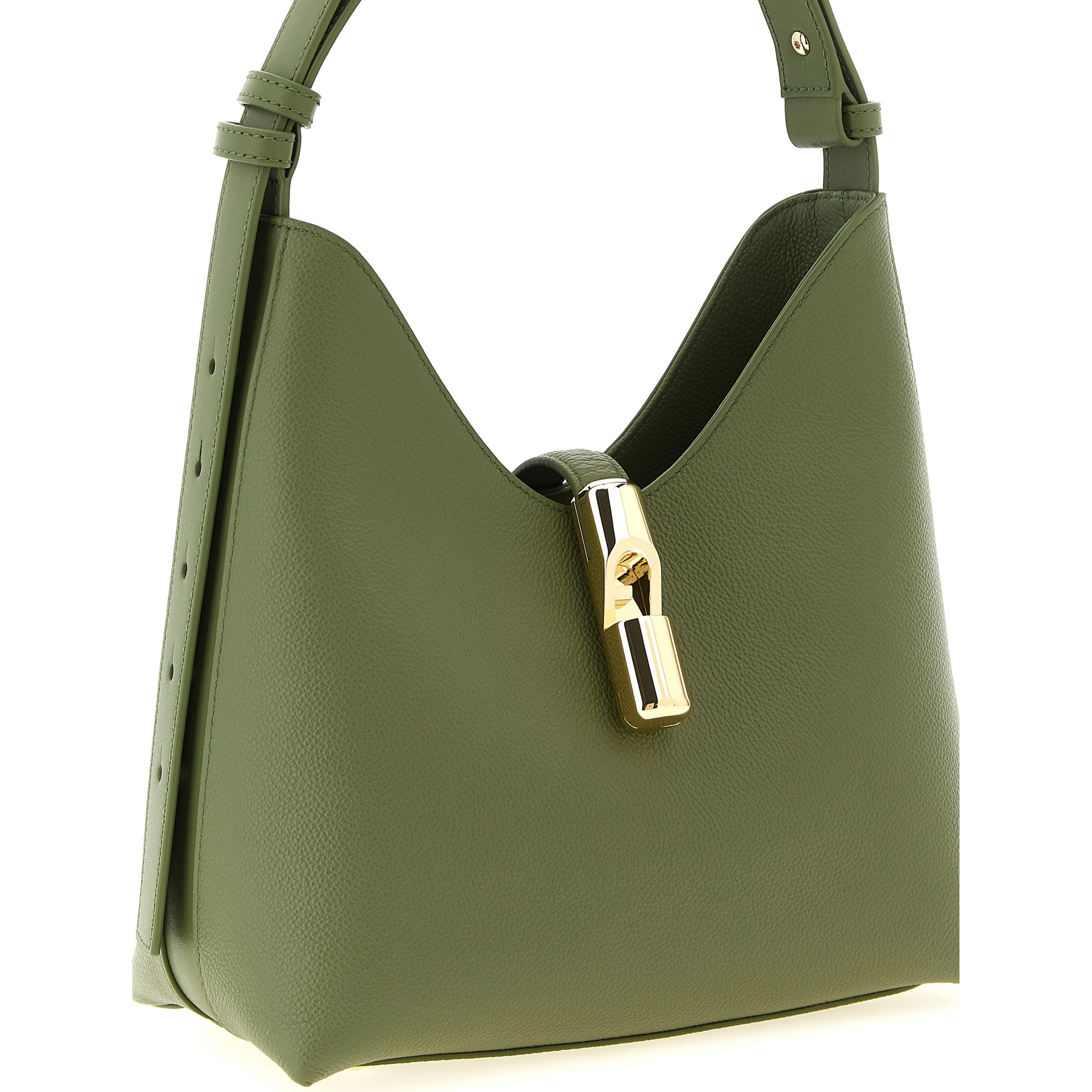 Bicolor Calfskin Shoulder Bag