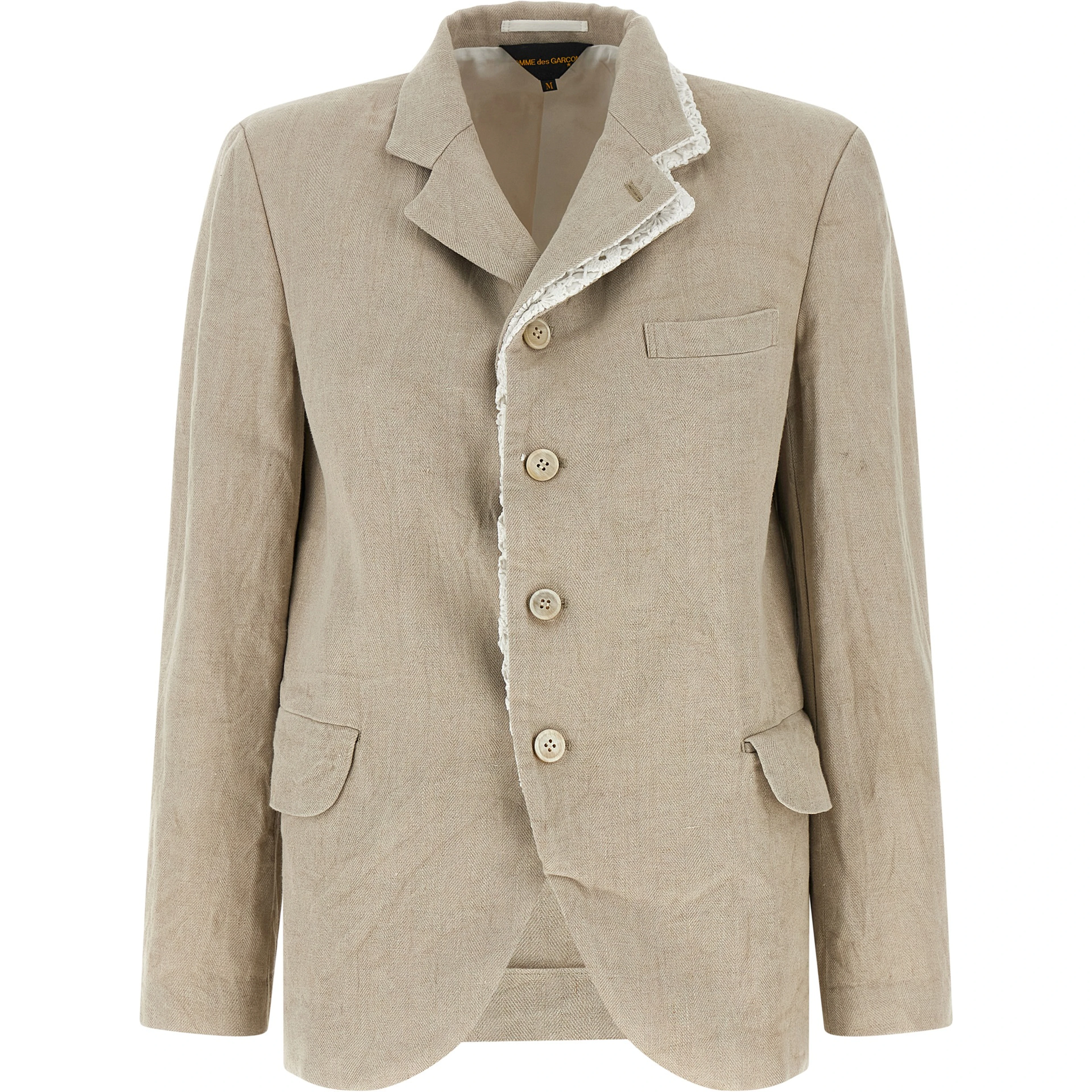 Beige Linen Blazer