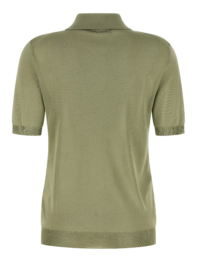 Bicolor Viscose Polo Shirt