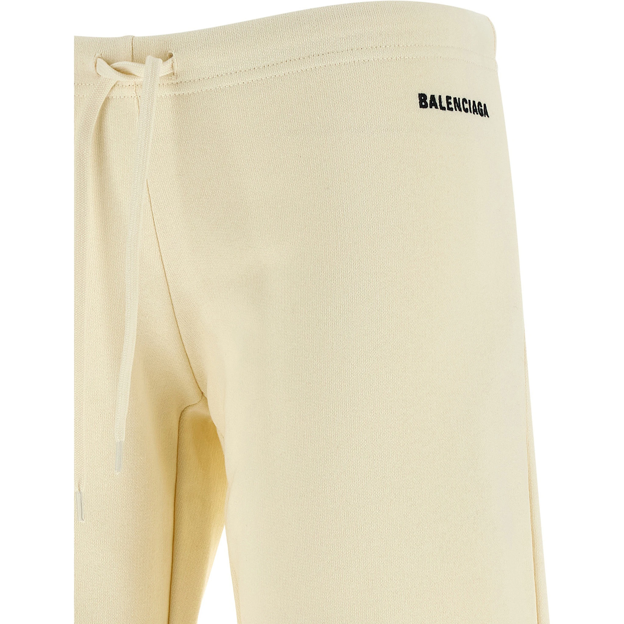 White Cotton Flared Pants