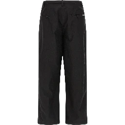 Black Cotton Chino Pants