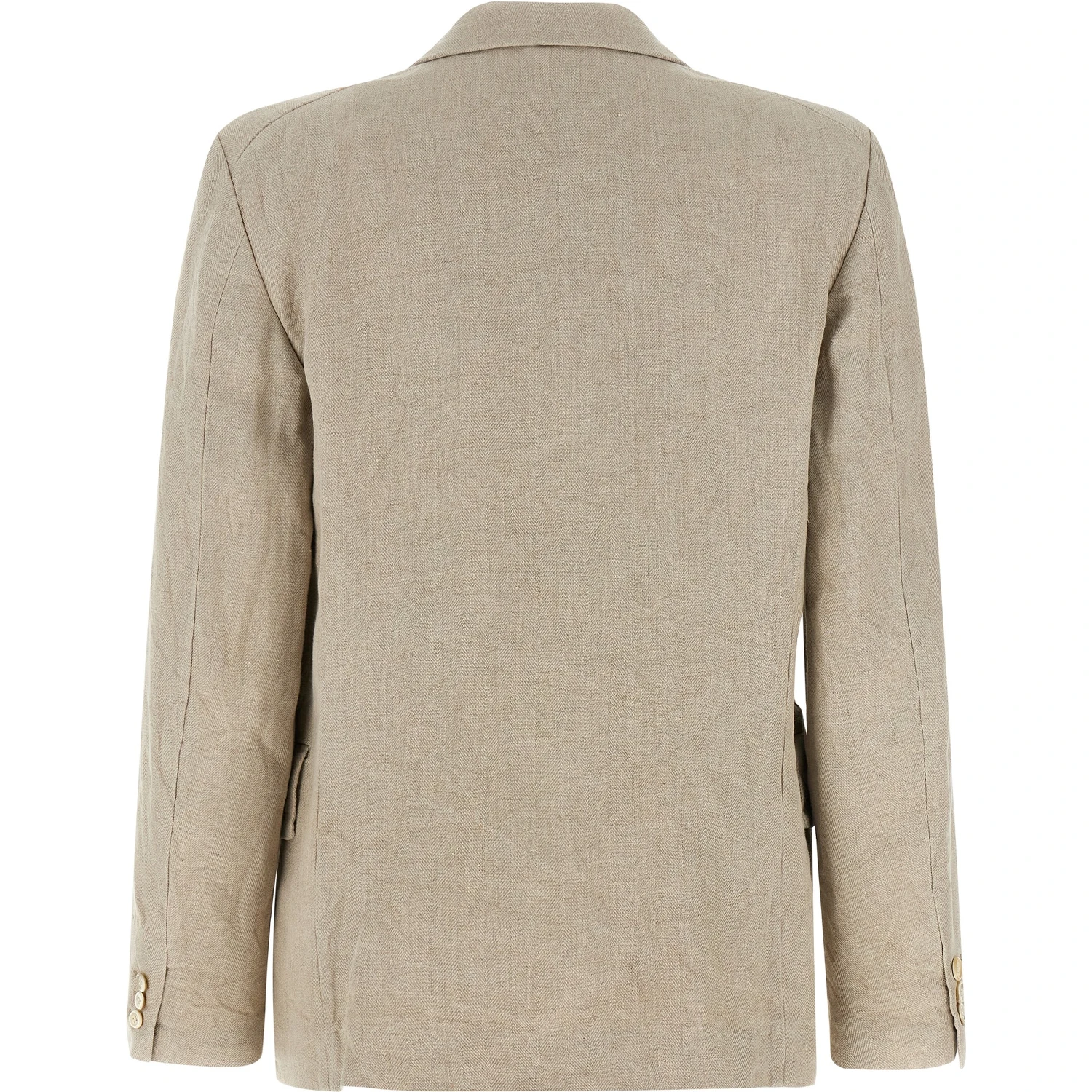 Beige Linen Blazer