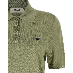 Bicolor Viscose Polo Shirt