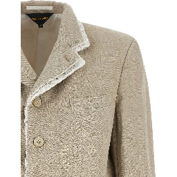 Beige Linen Blazer
