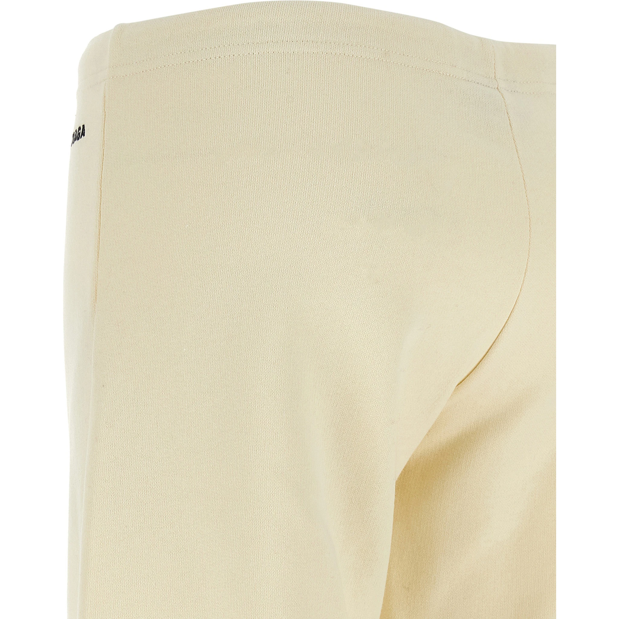 White Cotton Flared Pants