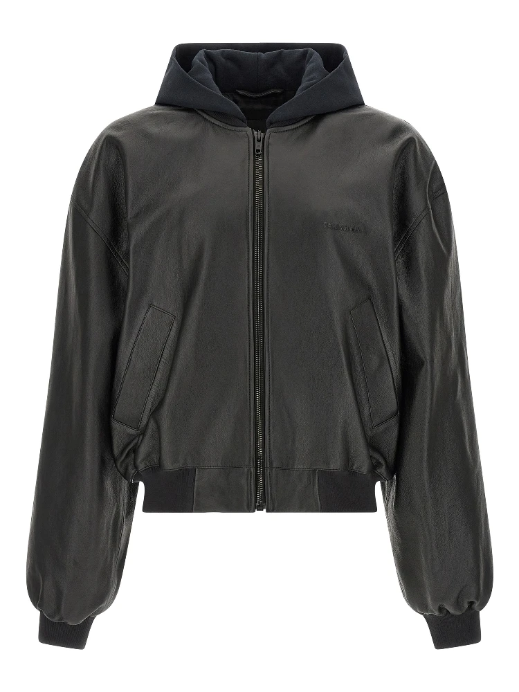 Black Lamb Leather Leather Jacket