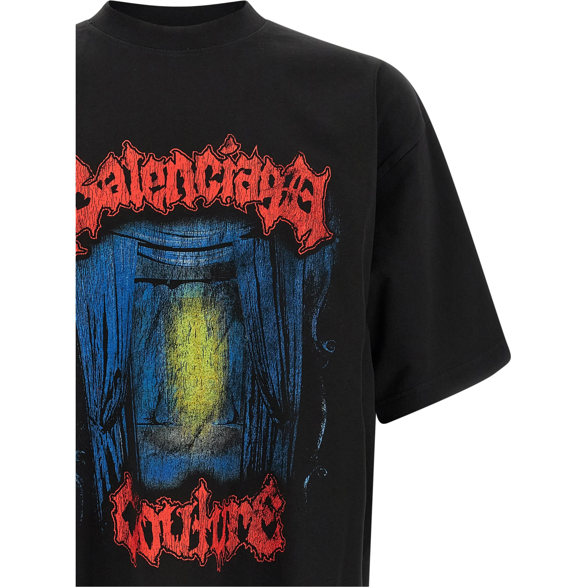 Black Cotton T-Shirt