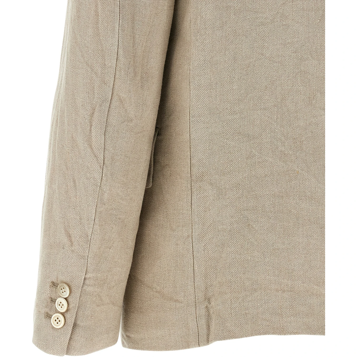 Beige Linen Blazer