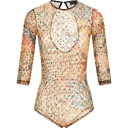 Multicolor Polyamide Bodysuit