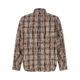 Beige Cotton Full-Length Jacket