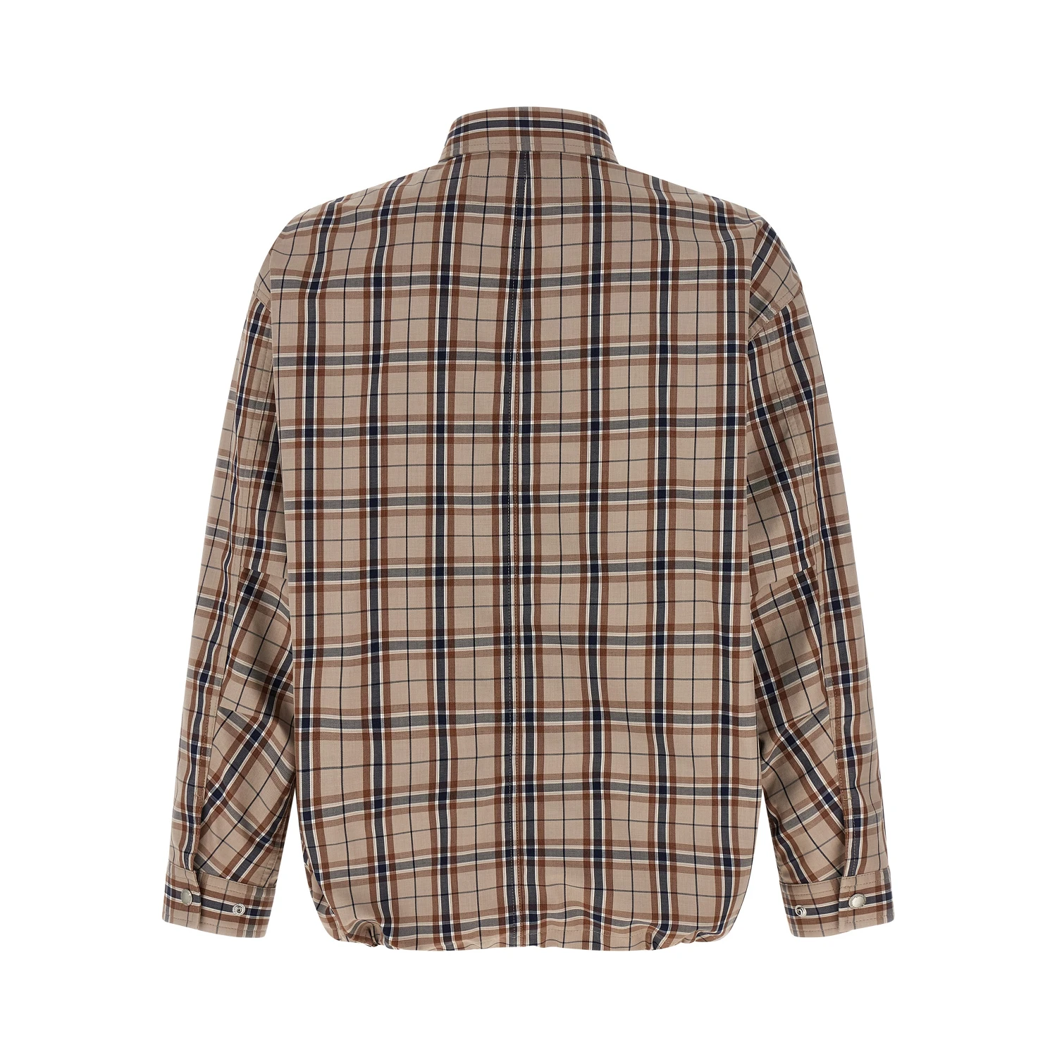 Beige Cotton Full-Length Jacket