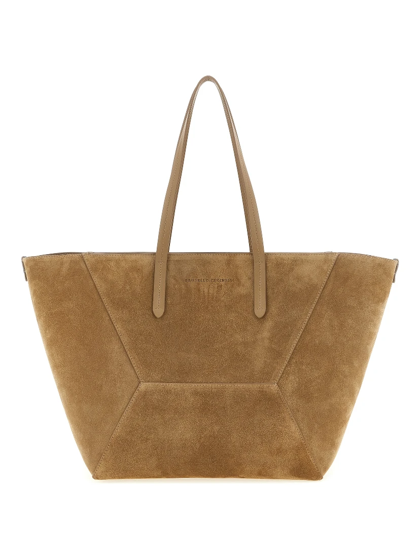 Brown Calfskin Shoulder Bag