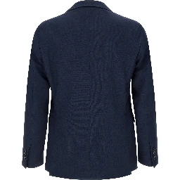 Blue Virgin Wool Two-Piece Suit