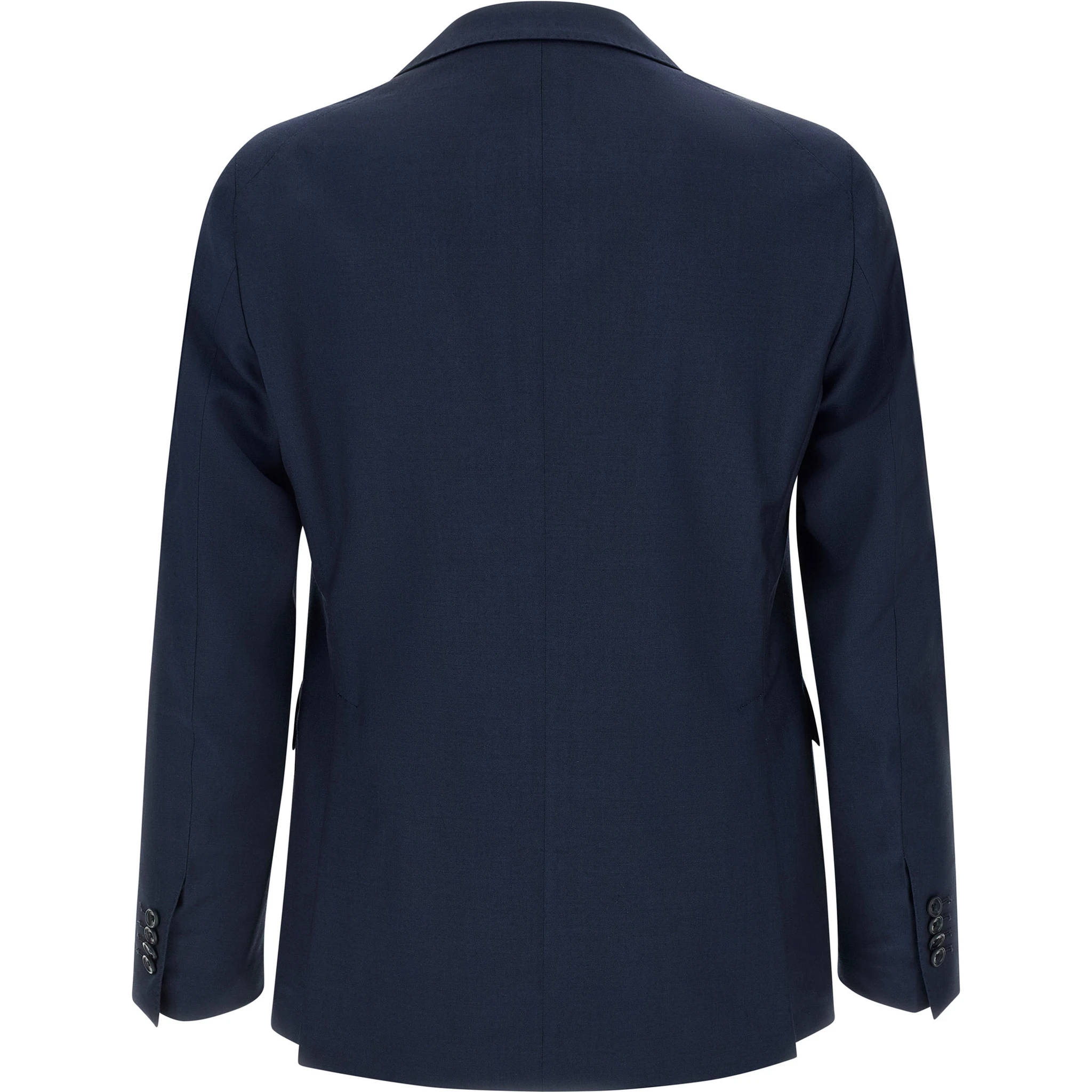 Blue Virgin Wool Two-Piece Suit