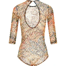 Multicolor Polyamide Bodysuit