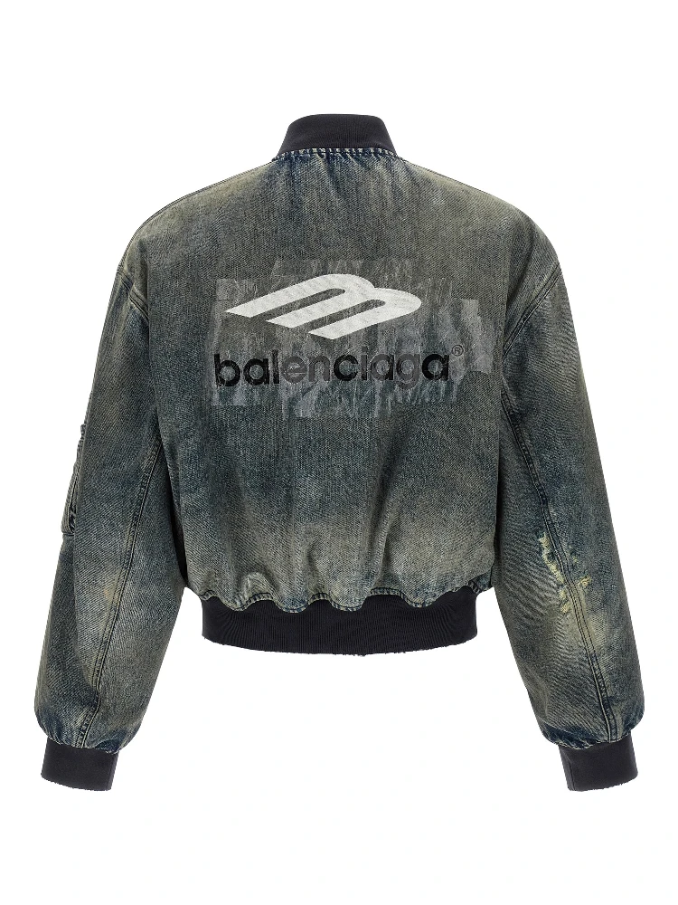 Gray Polyester Bomber alternative