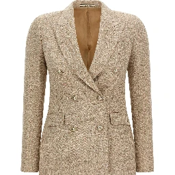 Beige Cotton Blazer