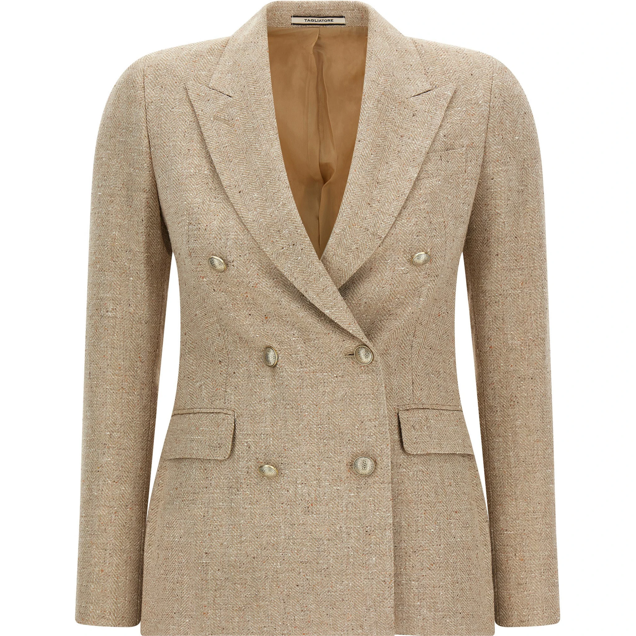 Beige Cotton Blazer