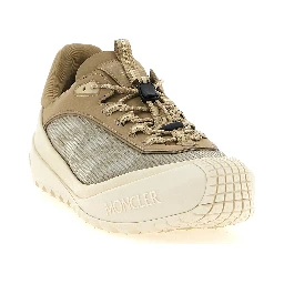 Beige Polyester Athletic Sneakers