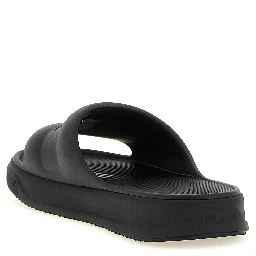 Black Elastane Slides