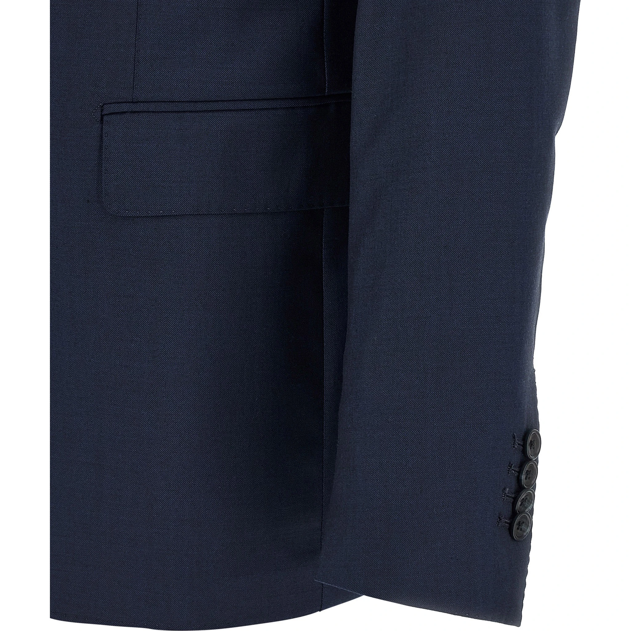 Blue Virgin Wool Two-Piece Suit
