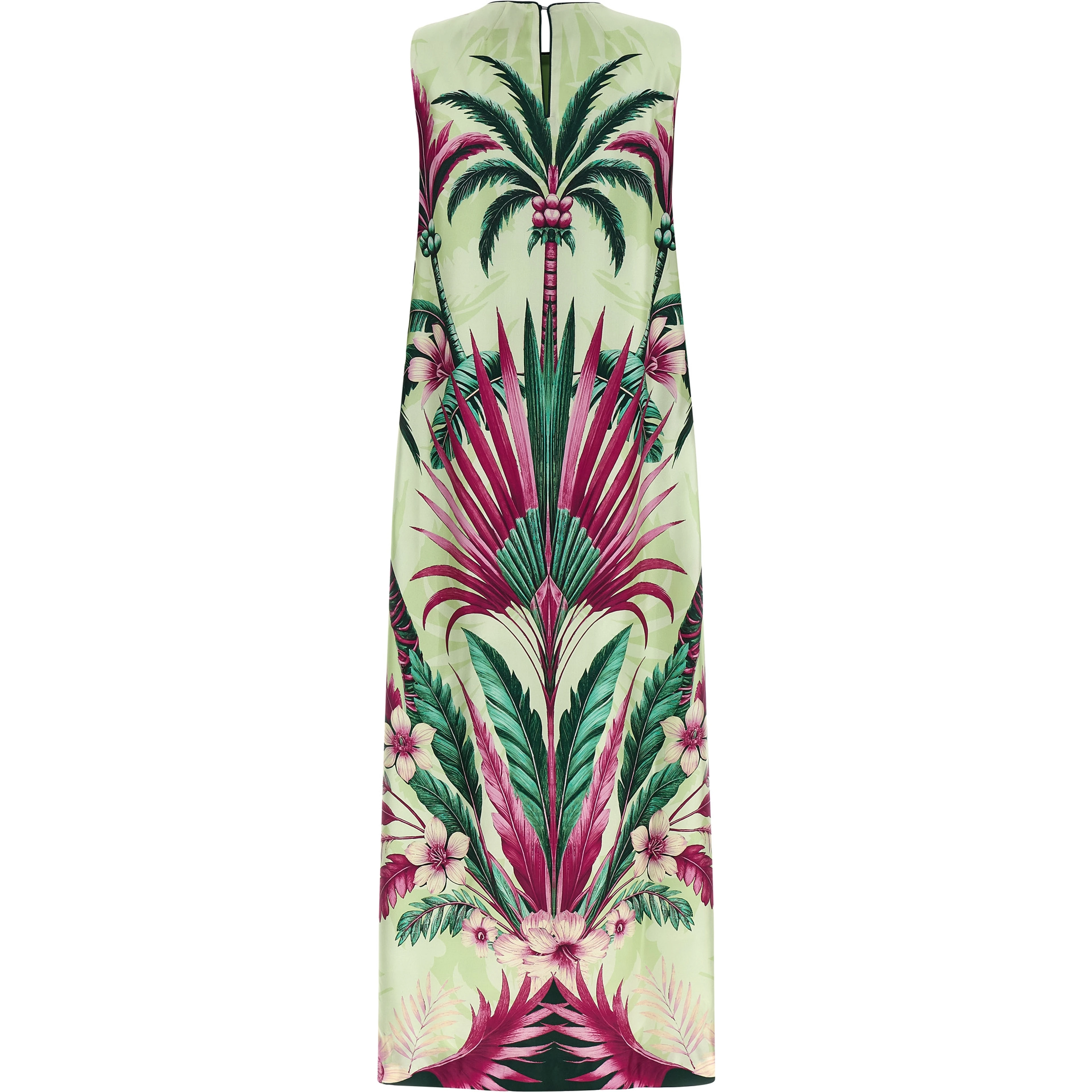 Multicolor Silk Long Dress