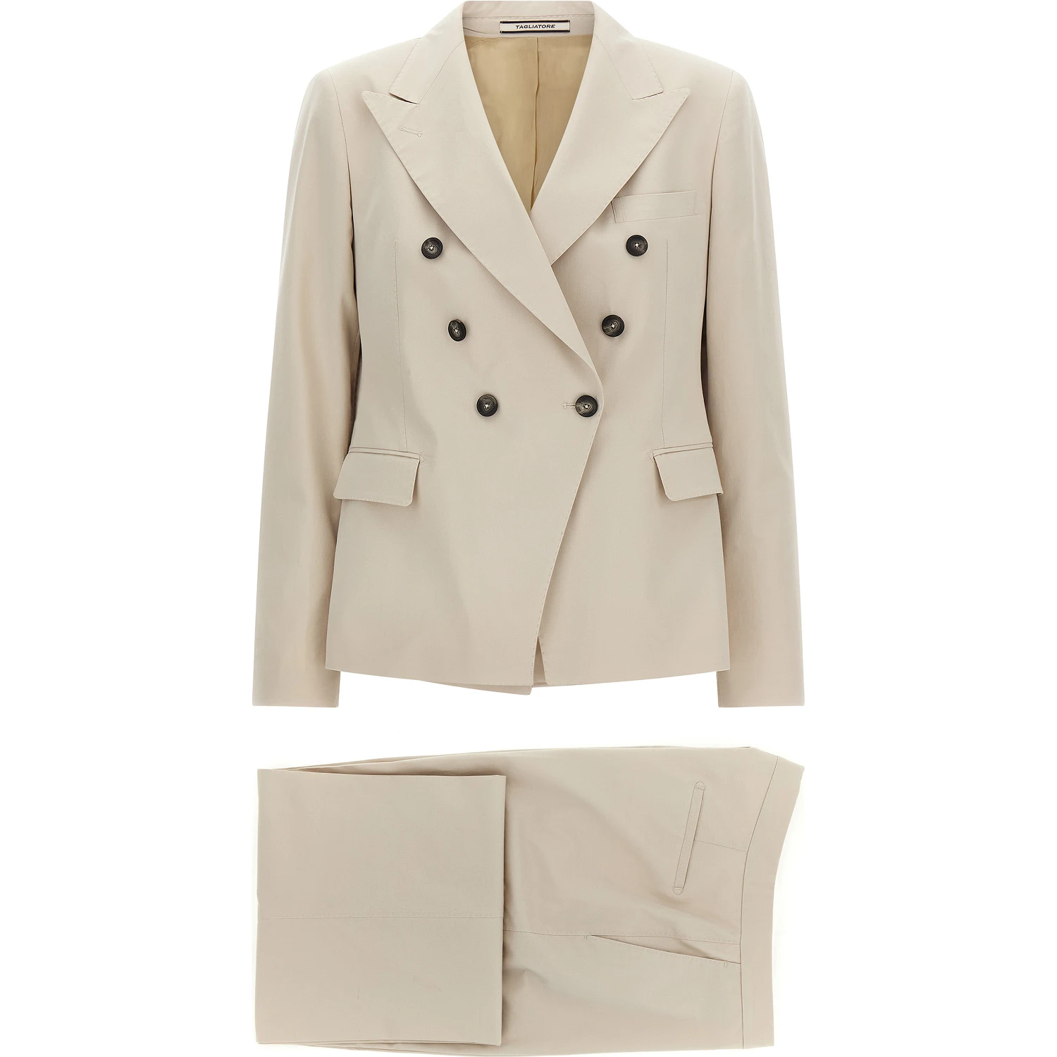 Beige Cotton Blazer