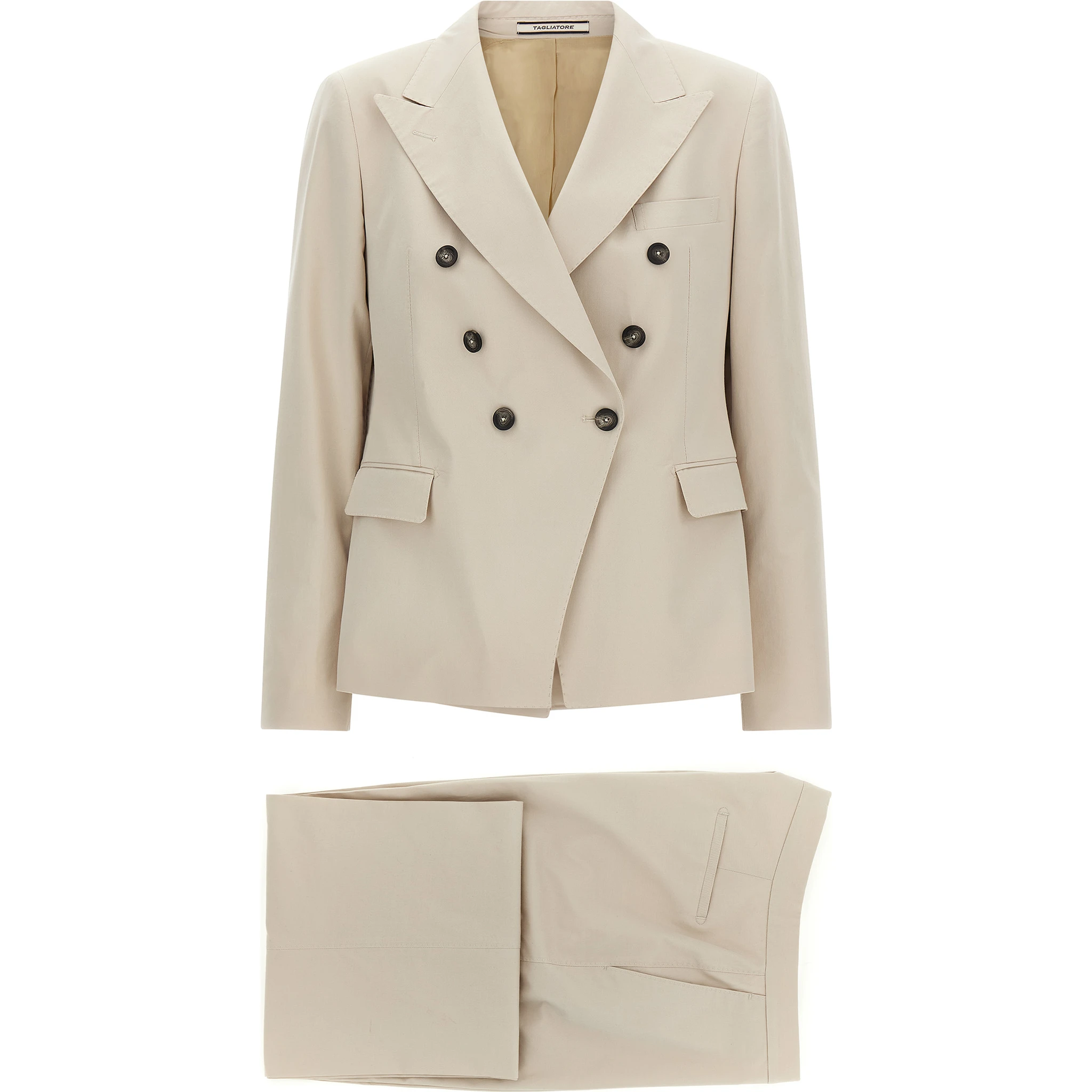Beige Cotton Blazer