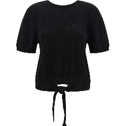 Black Organic Cotton Cardigan