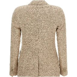 Beige Cotton Blazer