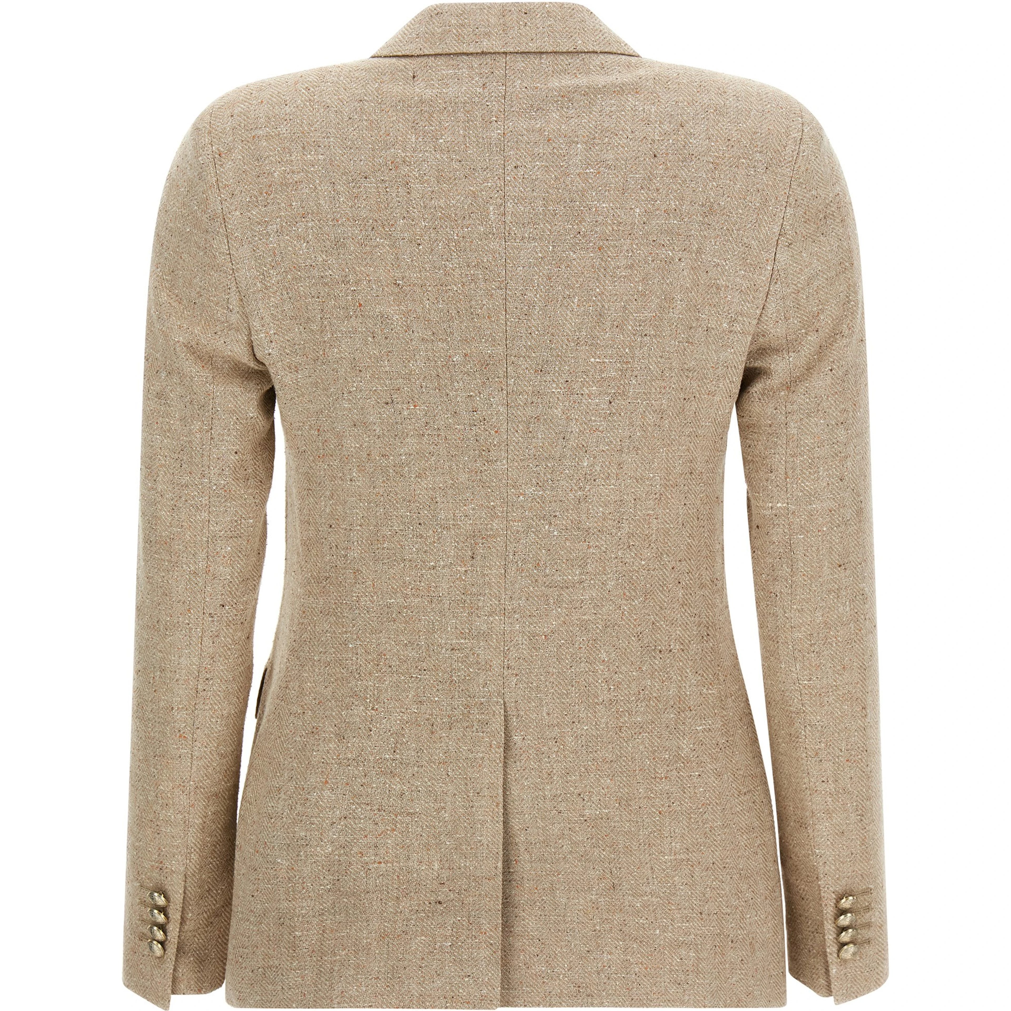Beige Cotton Blazer