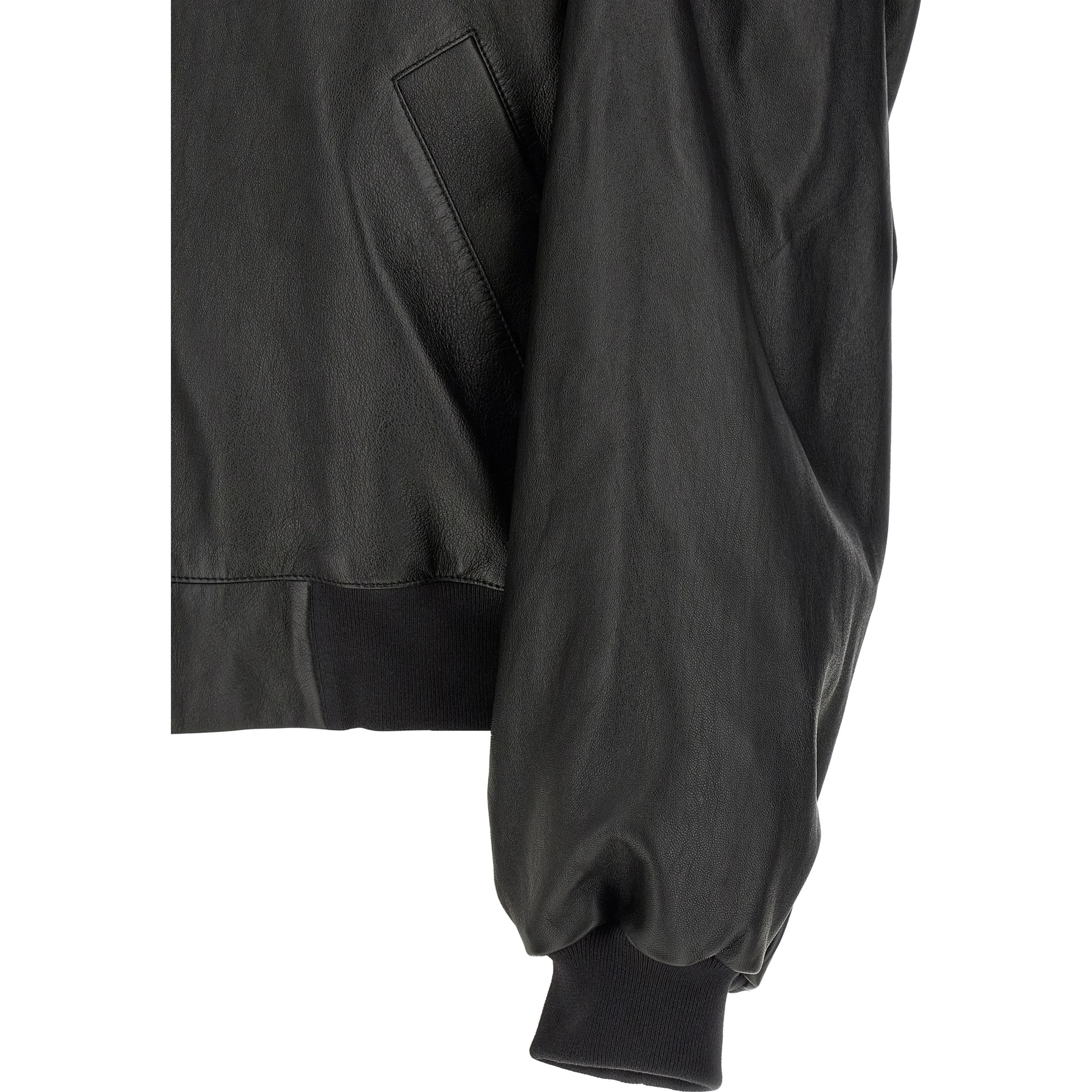 Black Lamb Leather Leather Jacket