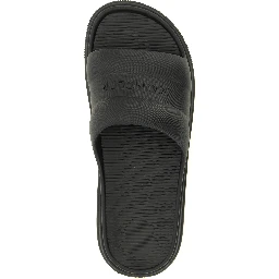 Black Elastane Slides