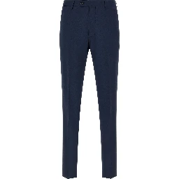Blue Virgin Wool Two-Piece Suit
