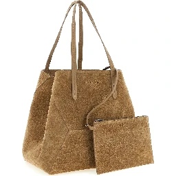 Brown Calfskin Shoulder Bag
