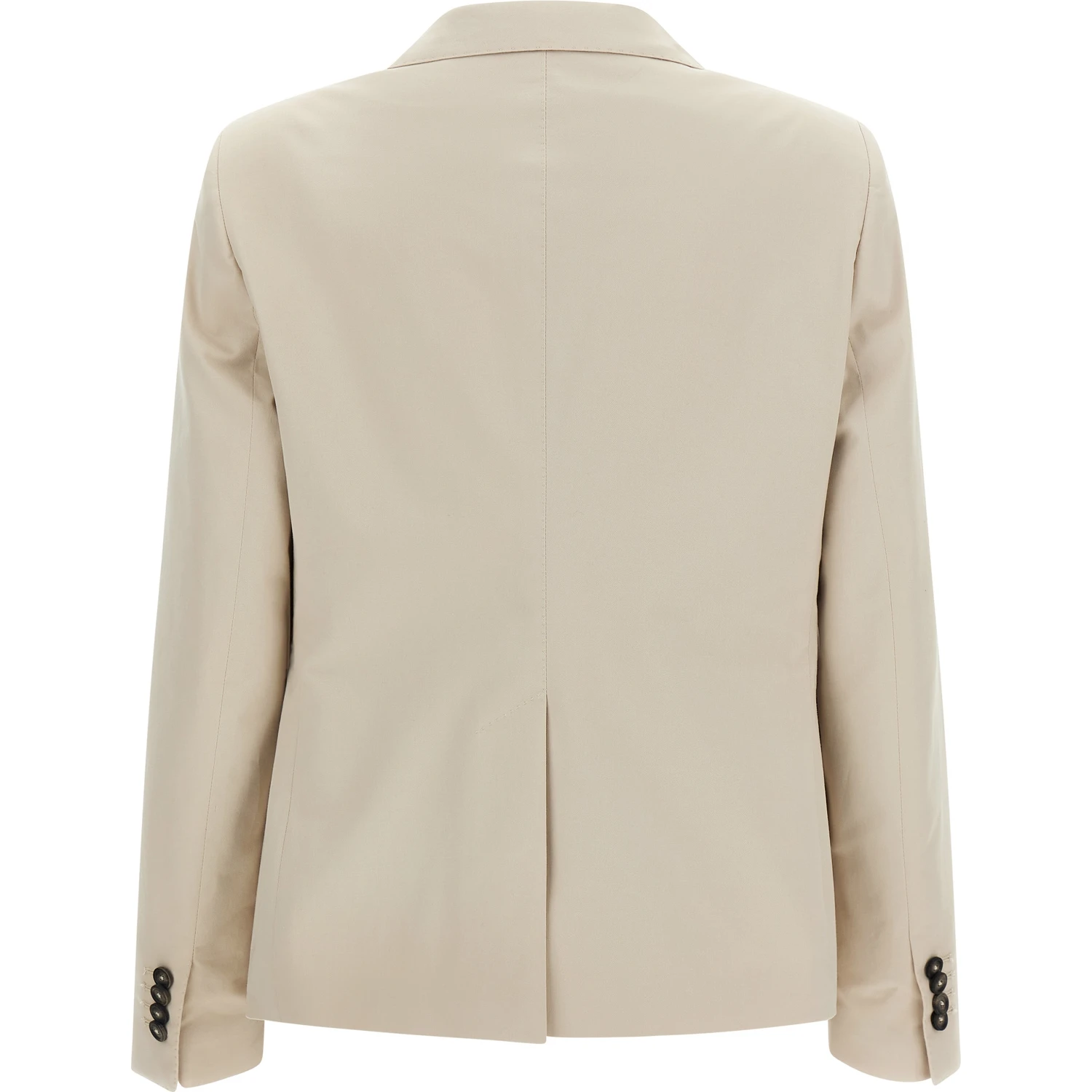 Beige Cotton Blazer