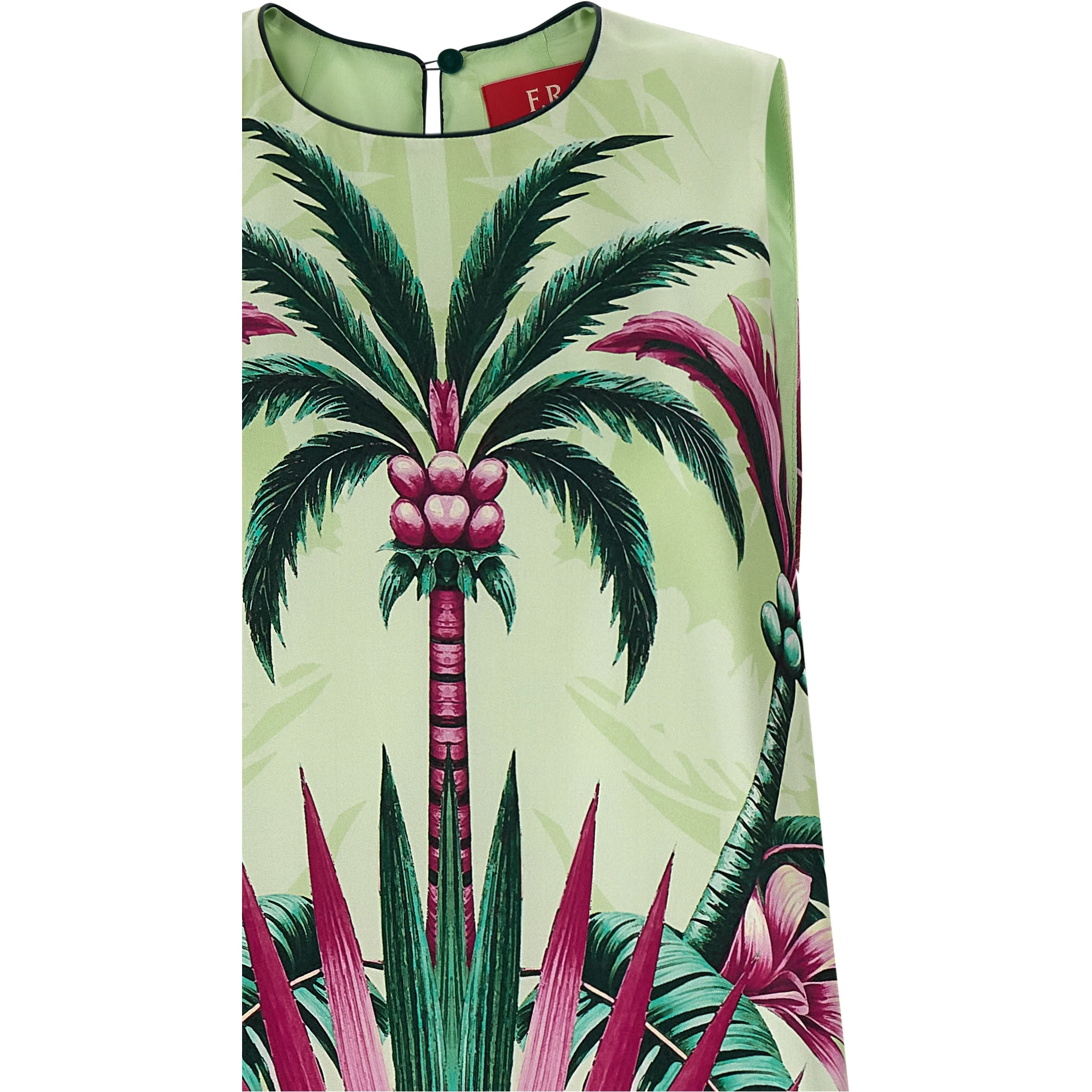 Multicolor Silk Long Dress