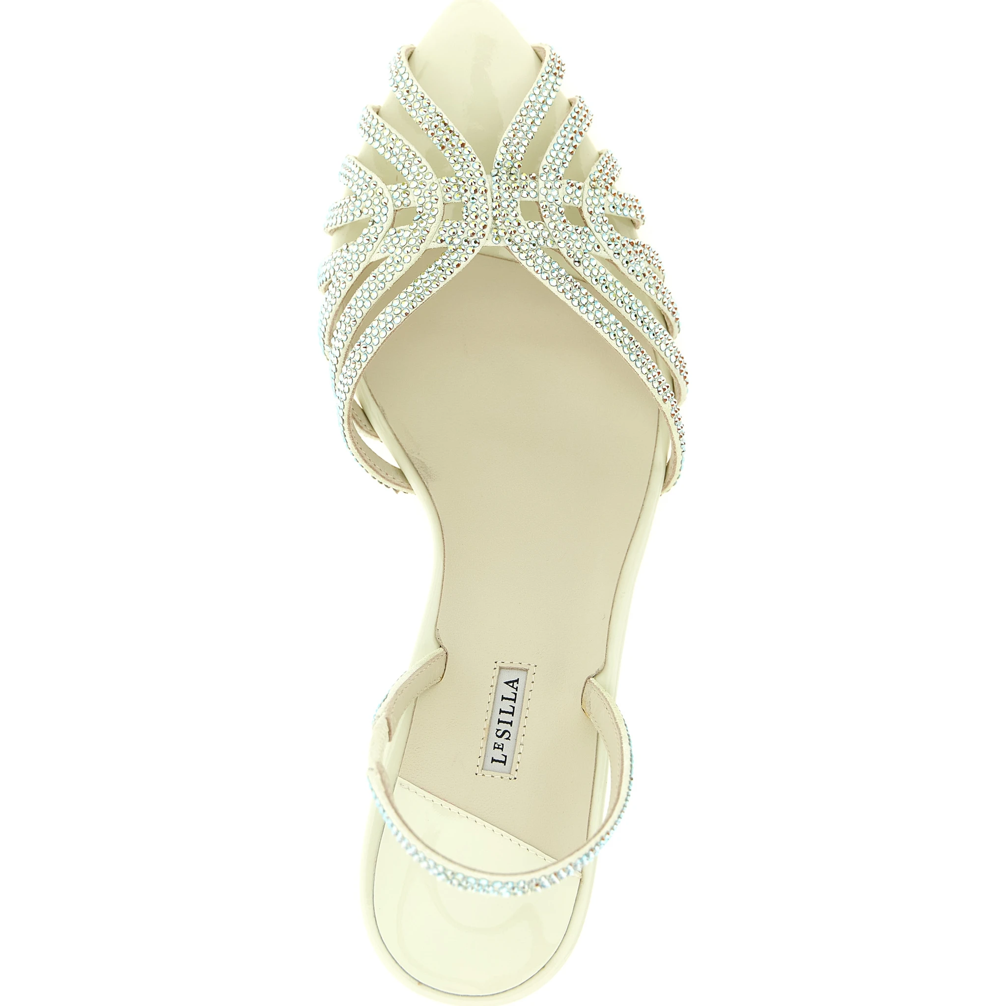 Bicolor Goatskin Stiletto Heel Sandals
