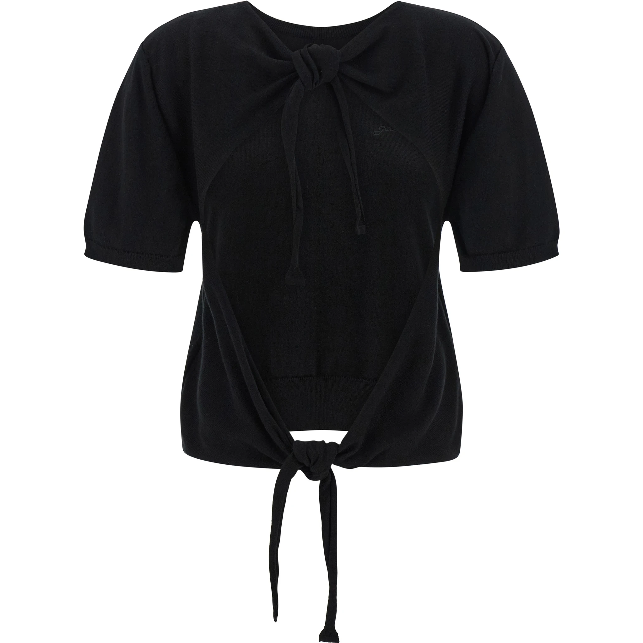Black Organic Cotton Cardigan