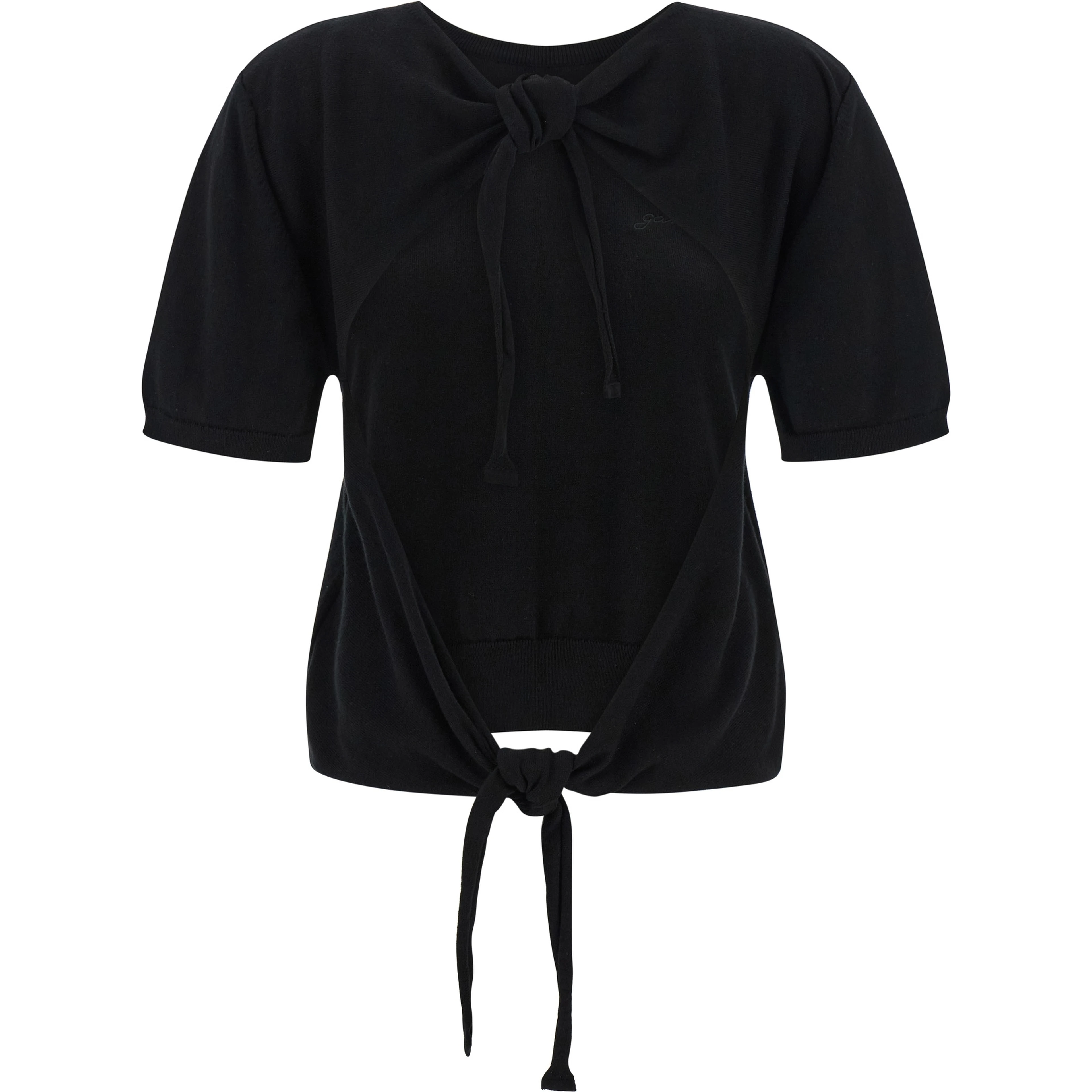 Black Organic Cotton Cardigan