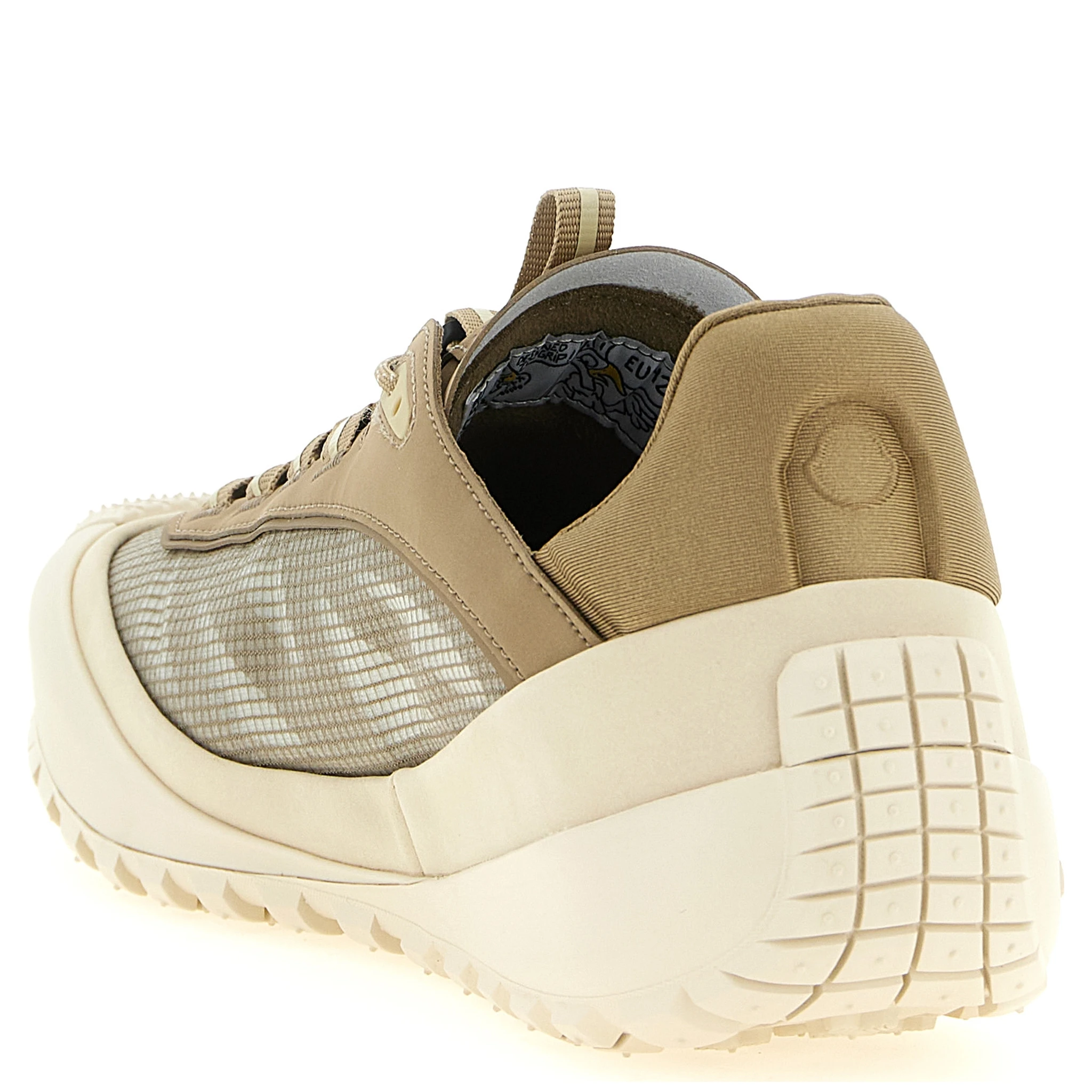 Beige Polyester Athletic Sneakers