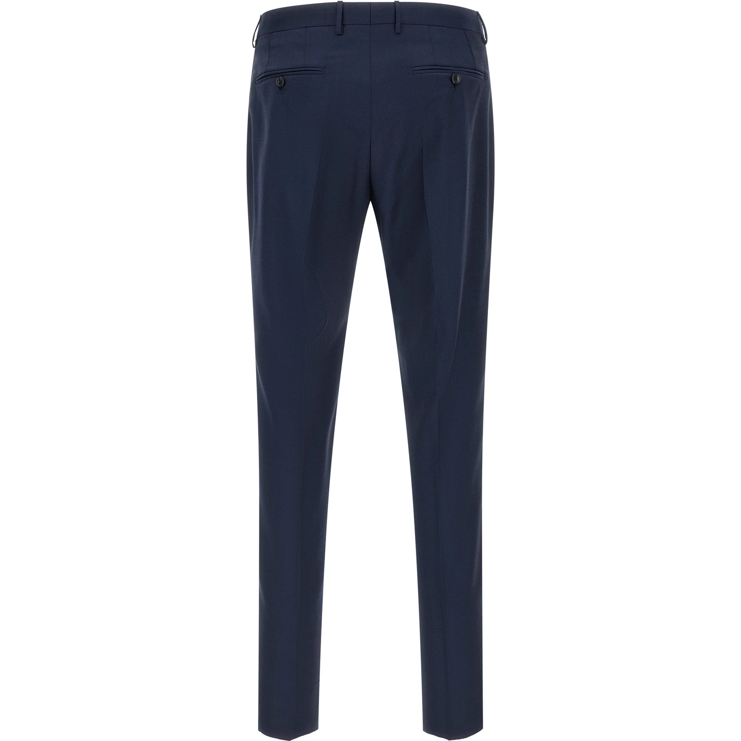 Blue Virgin Wool Two-Piece Suit